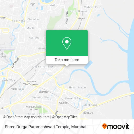 Shree Durga Parameshwari Temple map