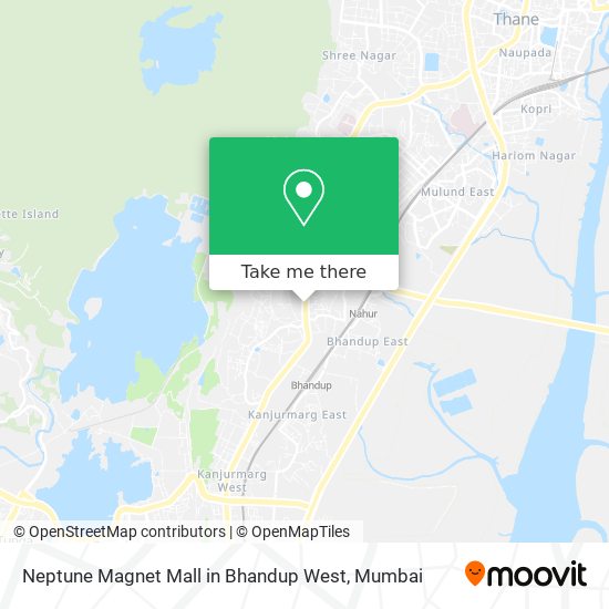 Neptune Magnet Mall in Bhandup West map