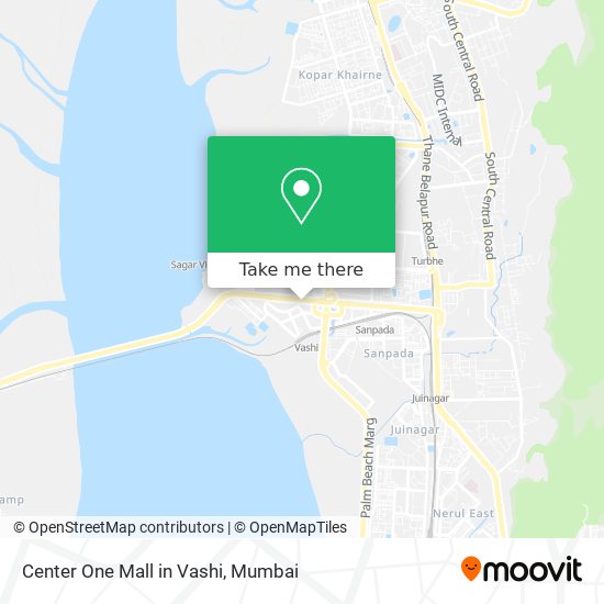 Center One Mall in Vashi map