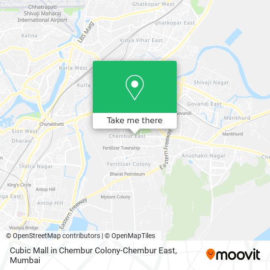Cubic Mall in Chembur Colony-Chembur East map