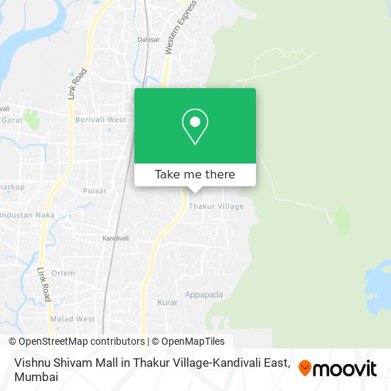 Vishnu Shivam Mall in Thakur Village-Kandivali East map