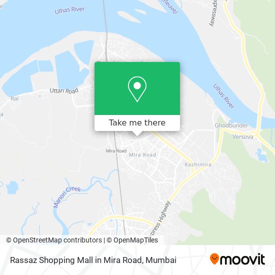 Rassaz Shopping Mall in Mira Road map
