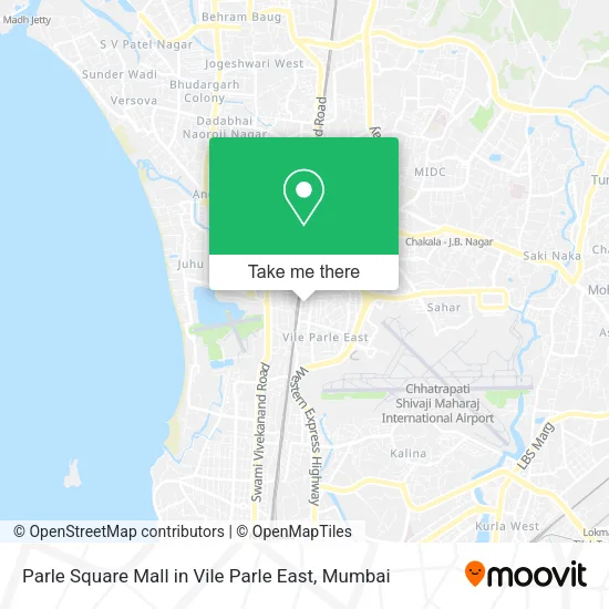 Parle Square Mall in Vile Parle East map