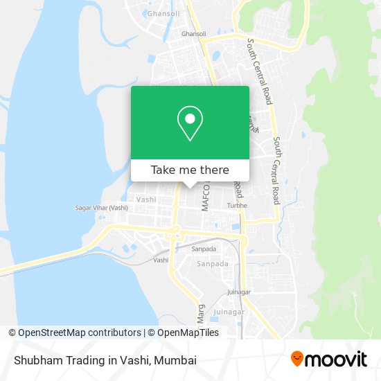 Shubham Trading in Vashi map