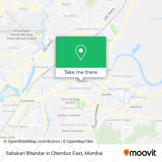 Sahakari Bhandar in Chembur East map
