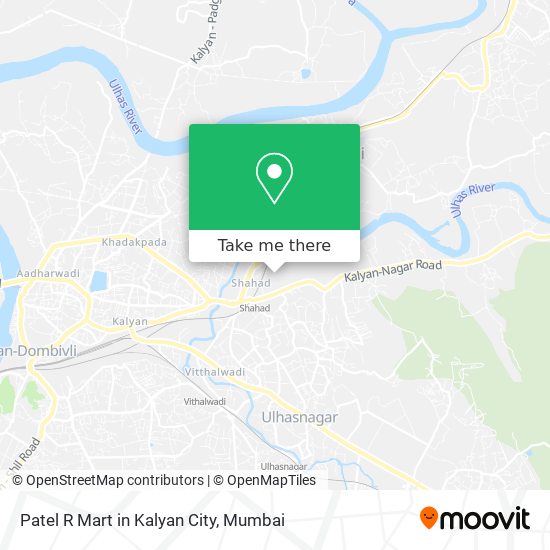 Patel R Mart in Kalyan City map