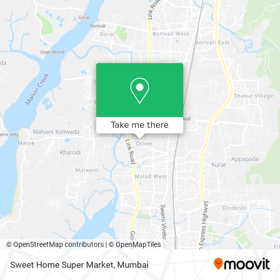 Sweet Home Super Market map