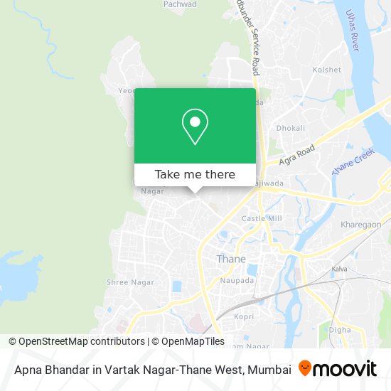 Apna Bhandar in Vartak Nagar-Thane West map