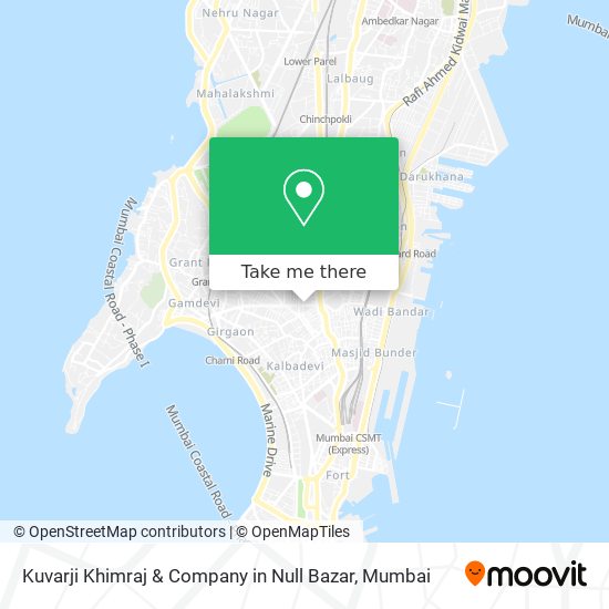 Kuvarji Khimraj & Company in Null Bazar map