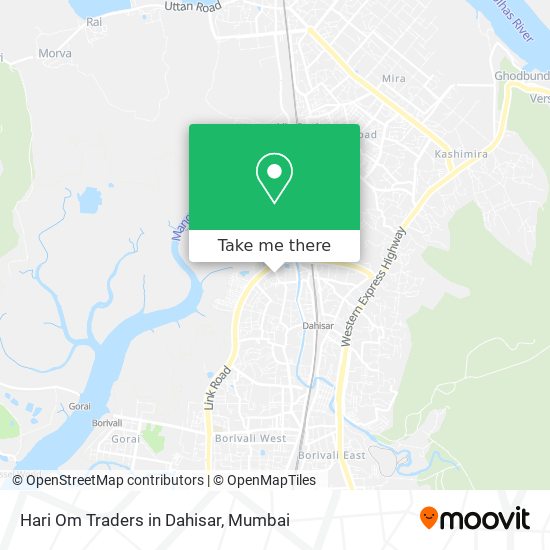 Hari Om Traders in Dahisar map