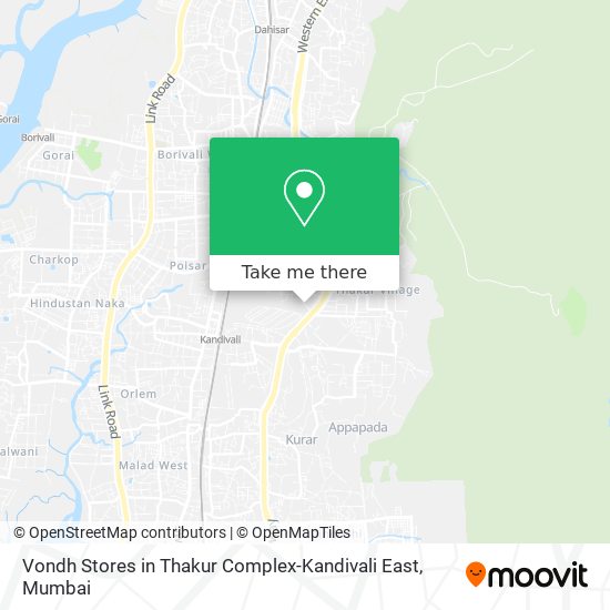 Vondh Stores in Thakur Complex-Kandivali East map