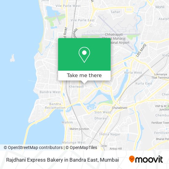 Rajdhani Express Bakery in Bandra East map