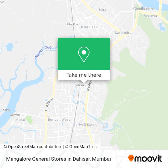 Mangalore General Stores in Dahisar map