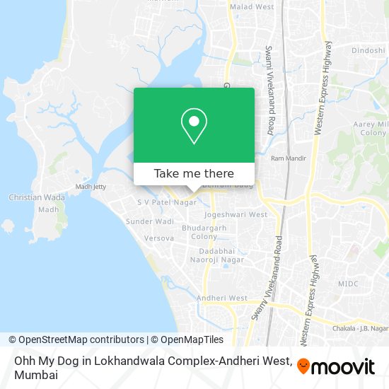 Ohh My Dog in Lokhandwala Complex-Andheri West map