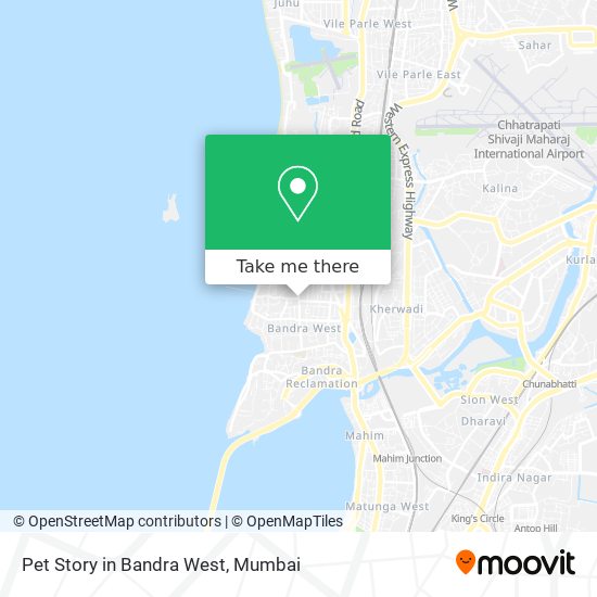 Pet Story in Bandra West map