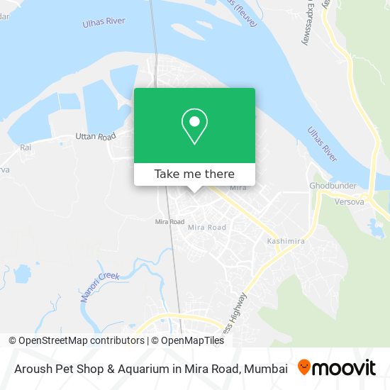 Aroush Pet Shop & Aquarium in Mira Road map