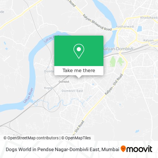 Dogs World in Pendse Nagar-Dombivli East map