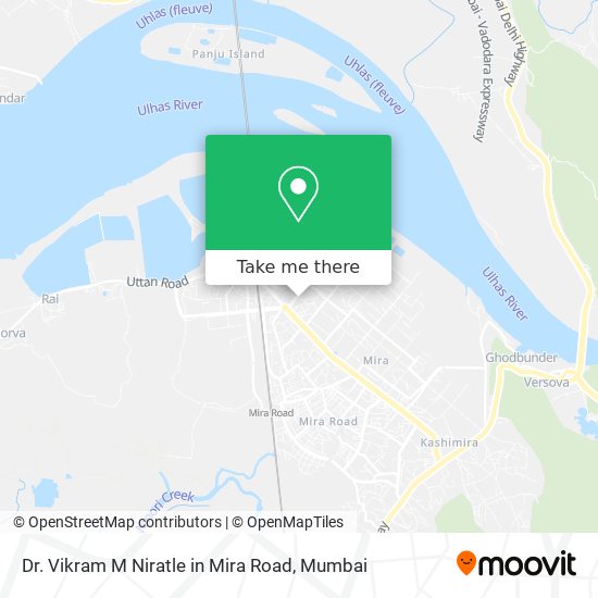 Dr. Vikram M Niratle in Mira Road map