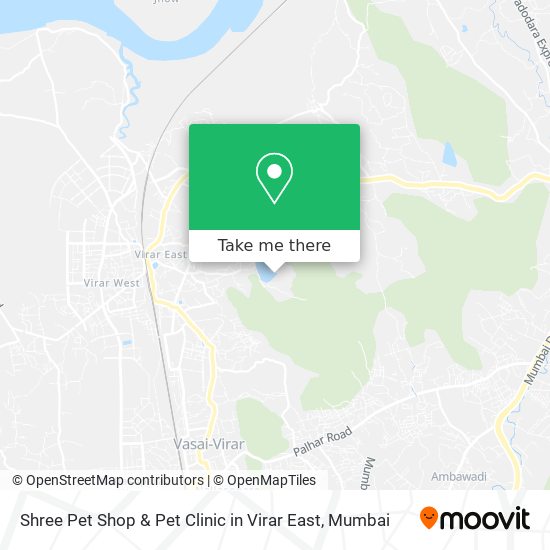 Shree Pet Shop & Pet Clinic in Virar East map