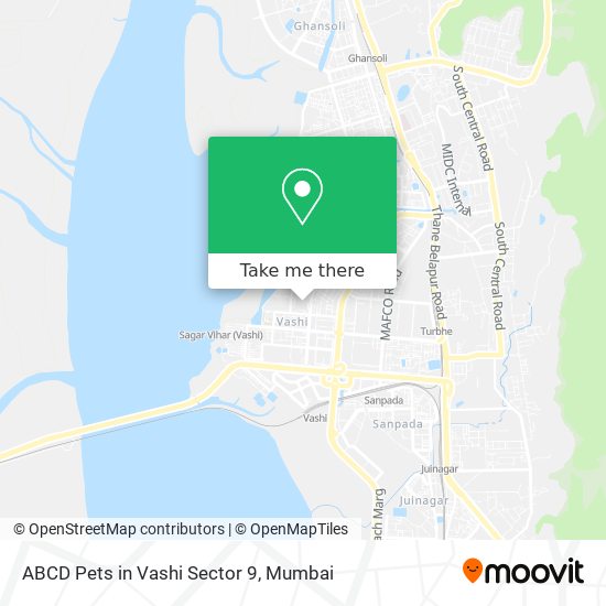 ABCD Pets in Vashi Sector 9 map