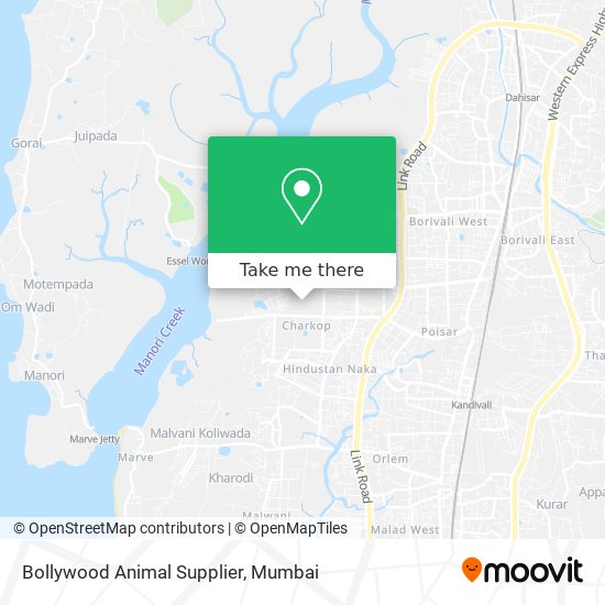 Bollywood Animal Supplier map