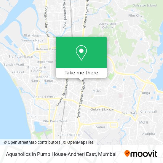 Aquaholics in Pump House-Andheri East map