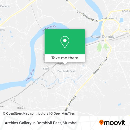 Archies Gallery in Dombivli East map