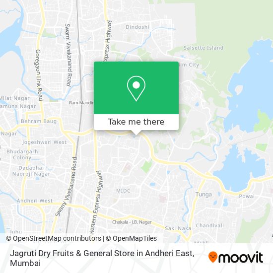 Jagruti Dry Fruits & General Store in Andheri East map