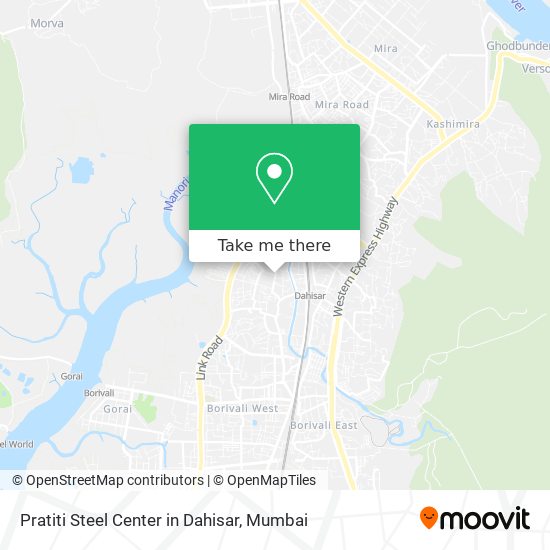 Pratiti Steel Center in Dahisar map