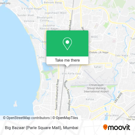 Big Bazaar (parle Square Mall) map
