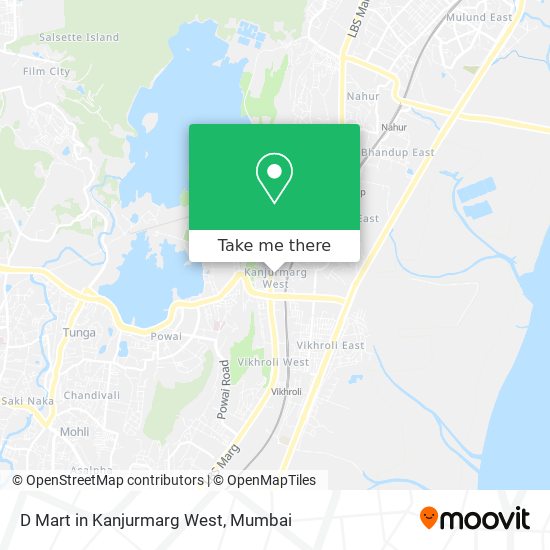 D Mart in Kanjurmarg West map