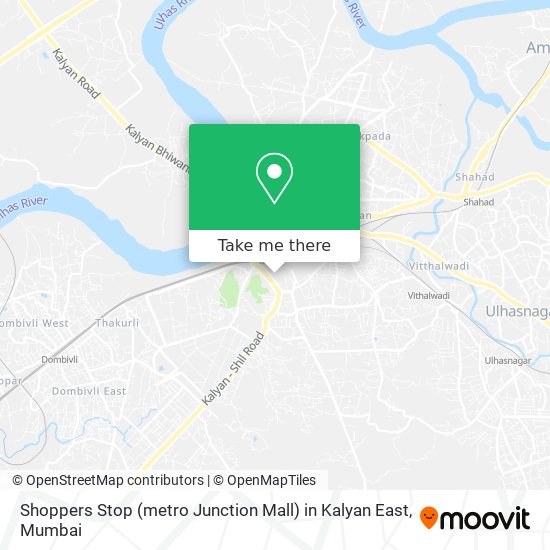 Shoppers Stop (metro Junction Mall) in Kalyan East map