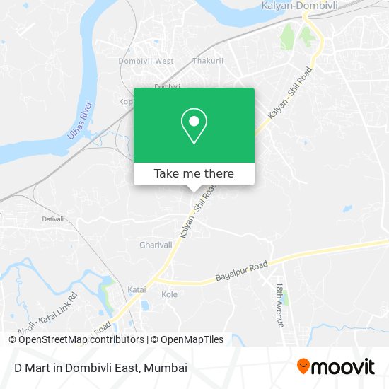 D Mart in Dombivli East map