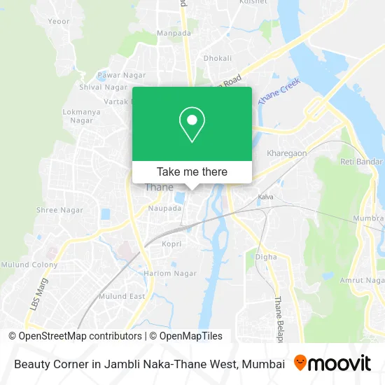 Beauty Corner in Jambli Naka-Thane West map