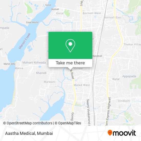 Aastha Medical map