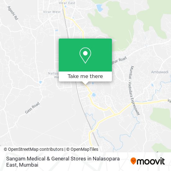 Sangam Medical & General Stores in Nalasopara East map