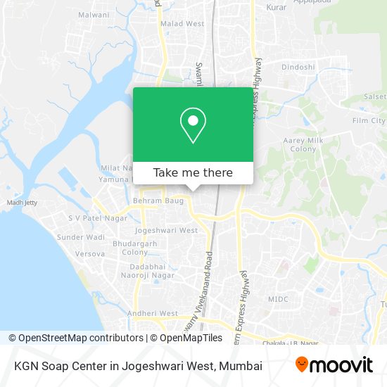 KGN Soap Center in Jogeshwari West map