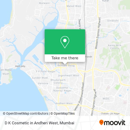 D K Cosmetic in Andheri West map