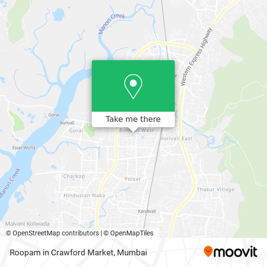 Roopam in Crawford Market map