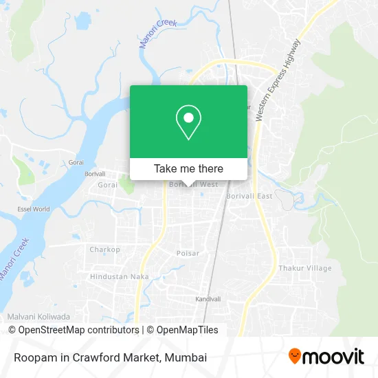 Roopam in Crawford Market map