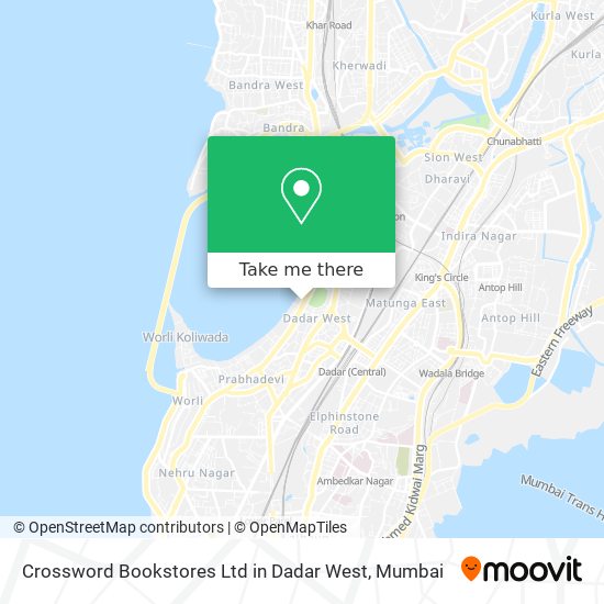 Crossword Bookstores Ltd in Dadar West map