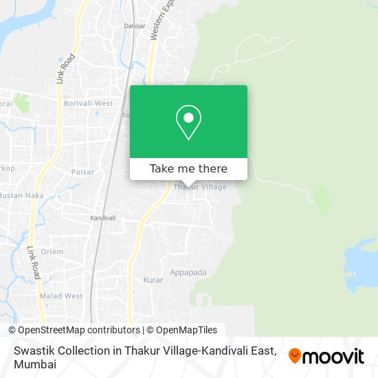 Swastik Collection in Thakur Village-Kandivali East map