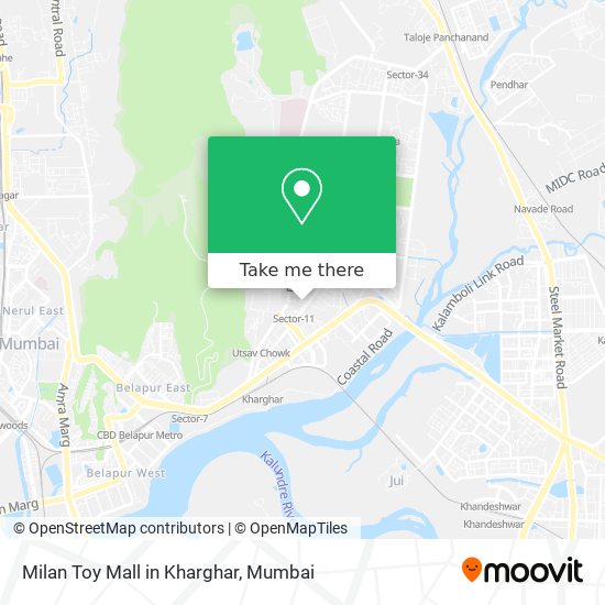 Milan Toy Mall in Kharghar map