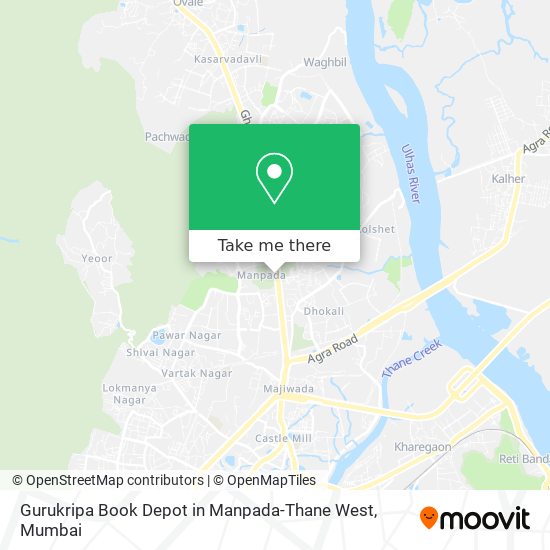 Gurukripa Book Depot in Manpada-Thane West map