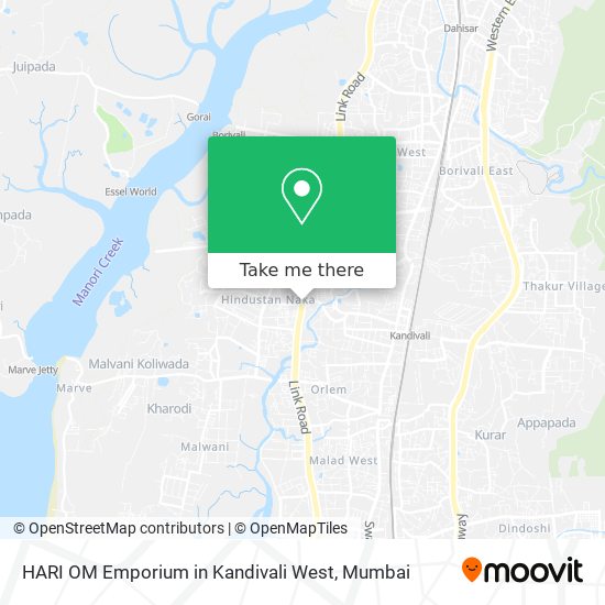 HARI OM Emporium in Kandivali West map