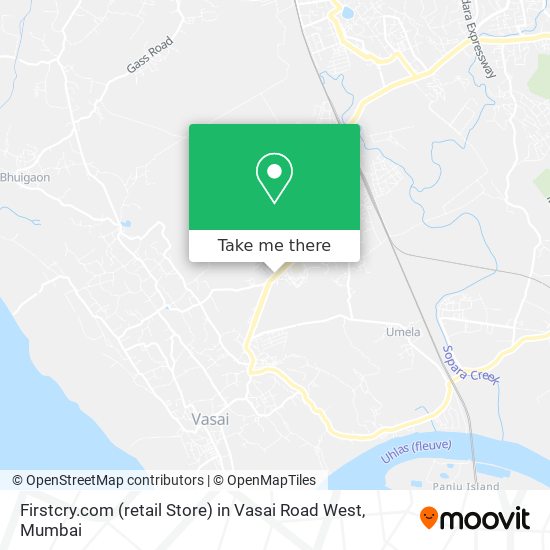 Firstcry.com (retail Store) in Vasai Road West map