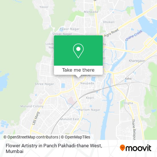 Flower Artistry in Panch Pakhadi-thane West map