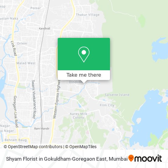 Shyam Florist in Gokuldham-Goregaon East map