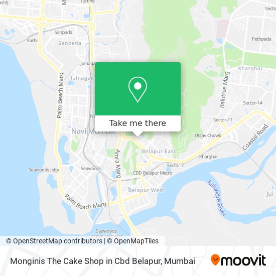 Monginis The Cake Shop in Cbd Belapur map