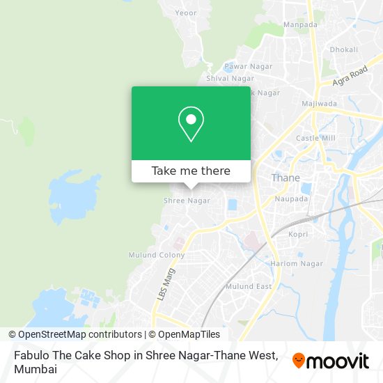 Fabulo The Cake Shop in Shree Nagar-Thane West map